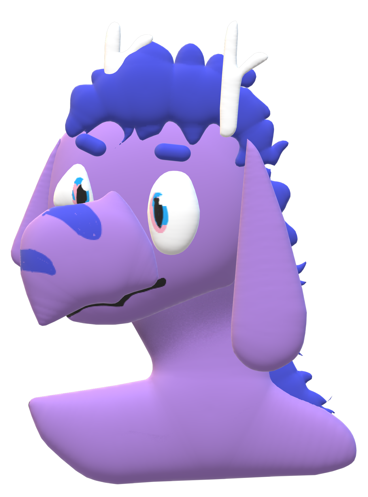 a bust of orbit in a 3d style